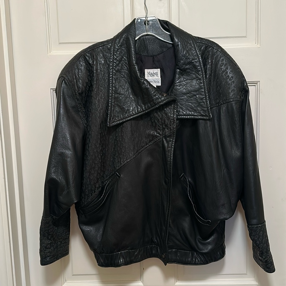 MAXIMA Leather Jacket Neimon-Marcus